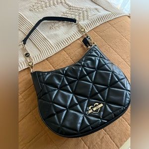 LOVE MOSCHINO black hobo bag!